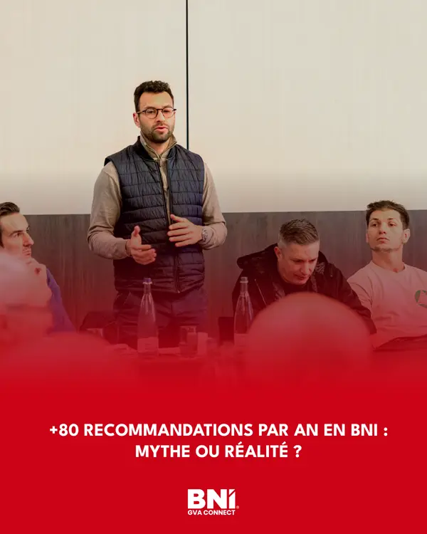 Publicité statique Meta créée par Digistylze pour BNI GVA Connect